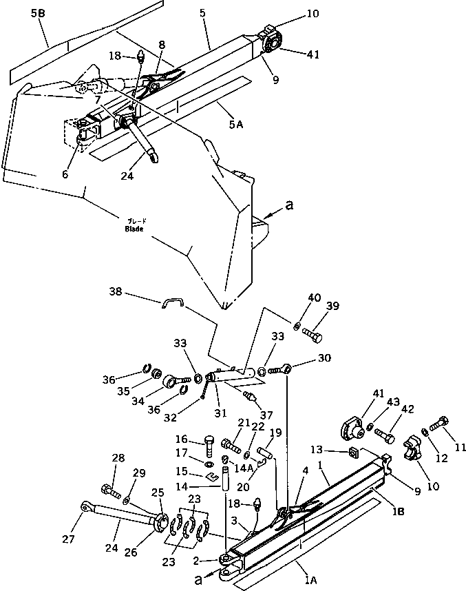 FRAME ASS'Y,L.H. 195-71-00540 KOMATSU