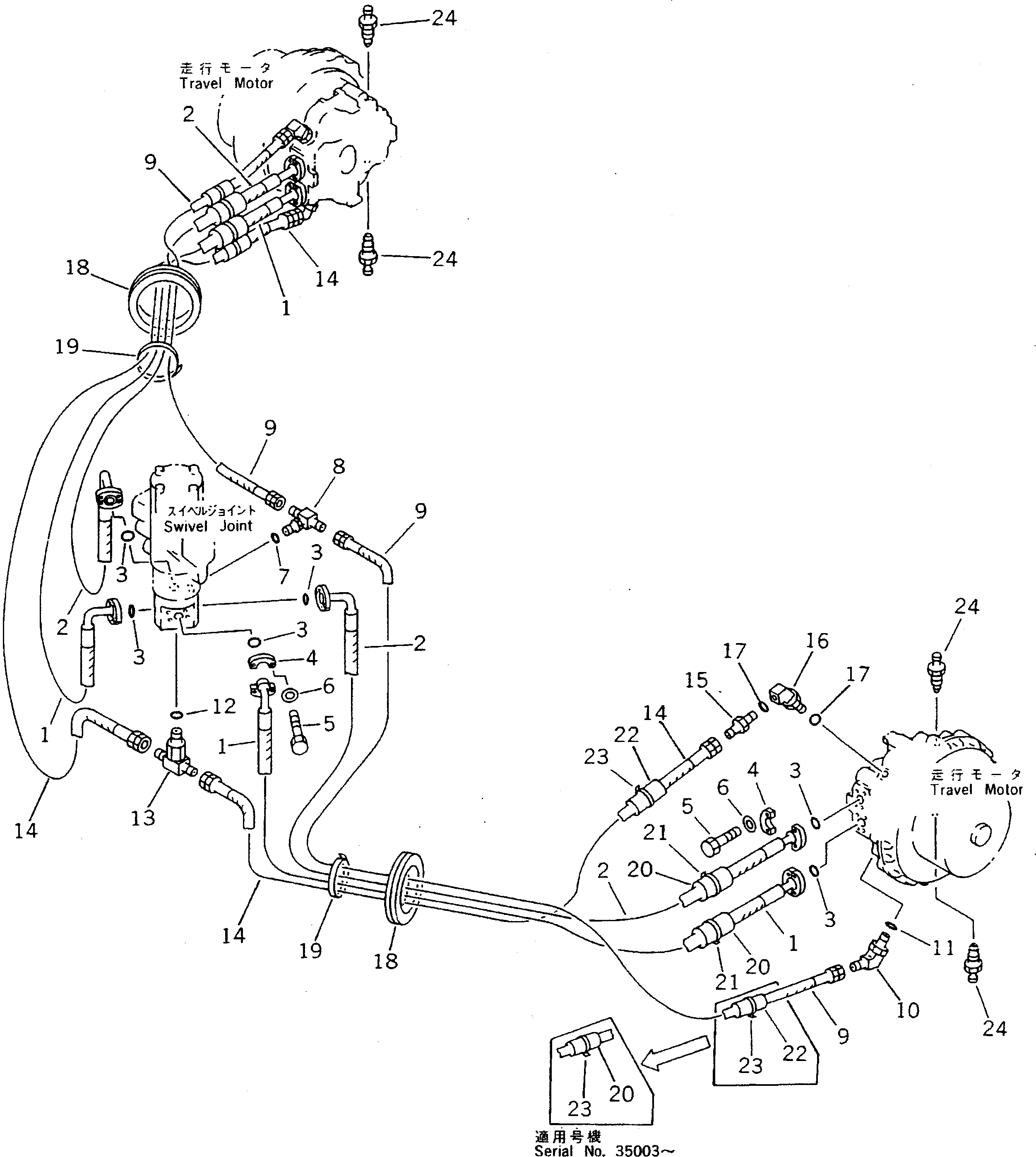 PIPING GROUP (\8\206-62-X3301) KOMATSU