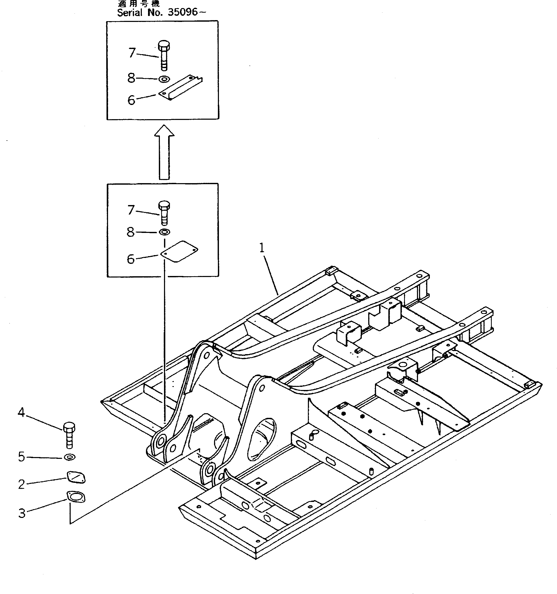 FRAME,REVOLVING 206-46-51301 KOMATSU