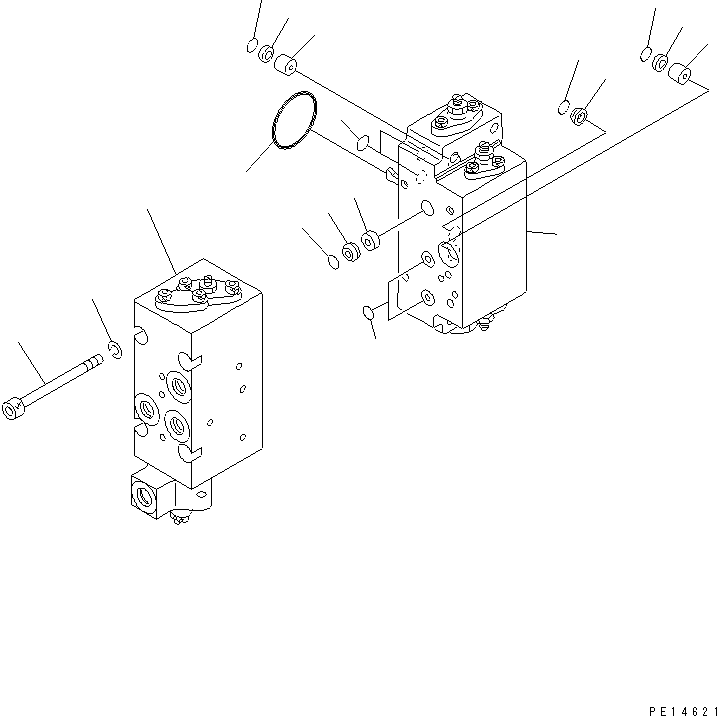 SERVO VALVE SUB A.,FRONT (708-25-15501) KOMATSU