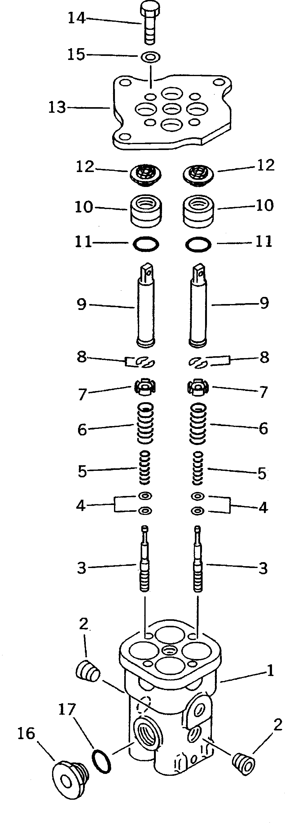 P.P.C. VALVE GROUP (\8\20Y-60-X1201) KOMATSU