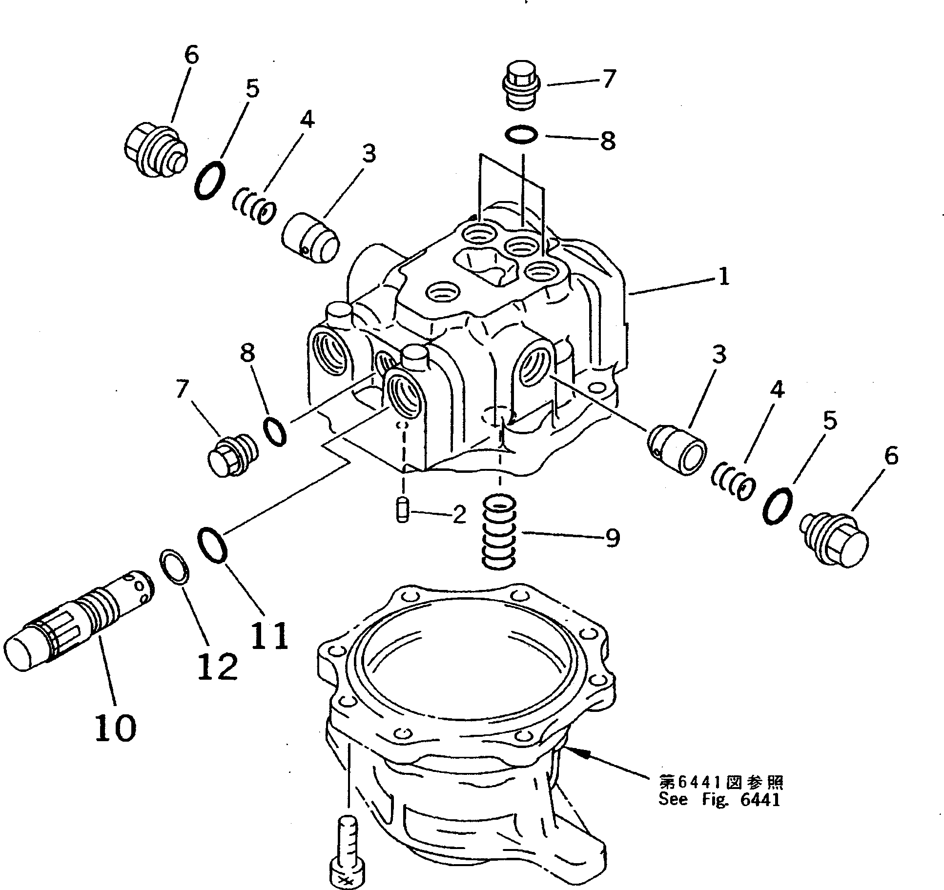 SWING MOTOR ASS'Y (706-75-01081) KOMATSU