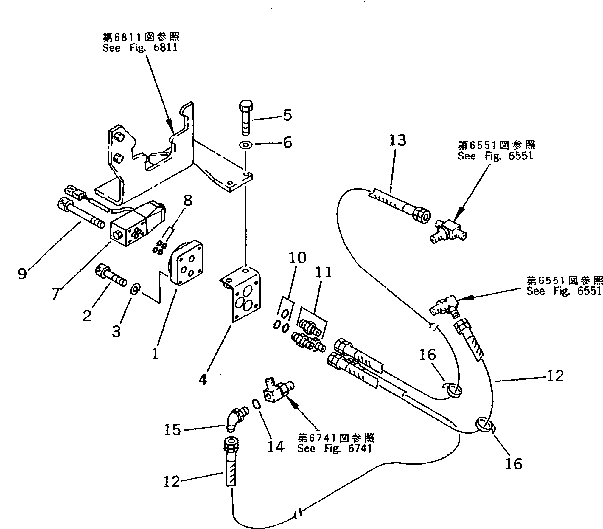 PIPING GROUP (\8\20Y-62-X1311) KOMATSU