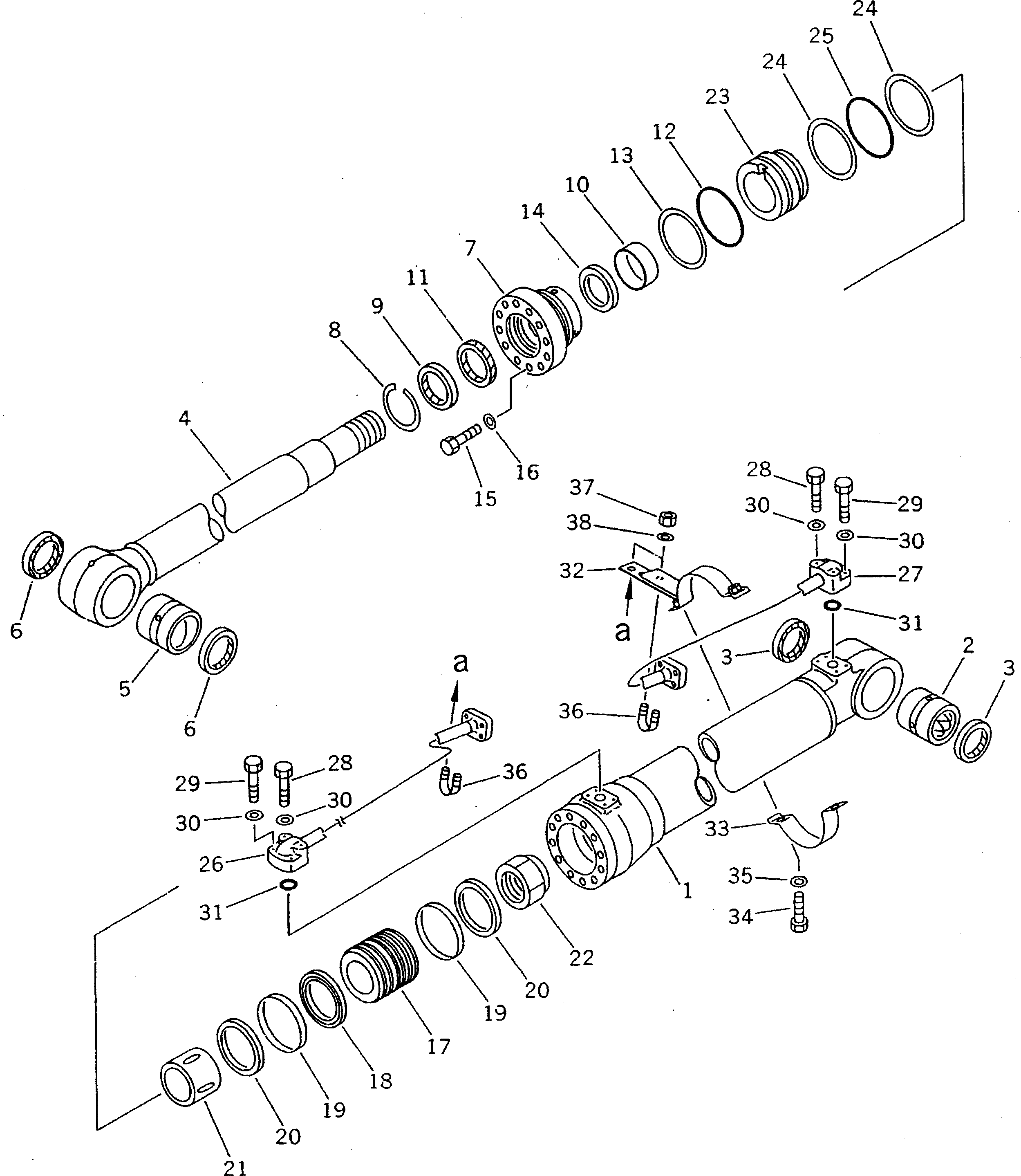 BOOM CYLINDER GROUP,R.H. (\8\205-63-X2110) KOMATSU