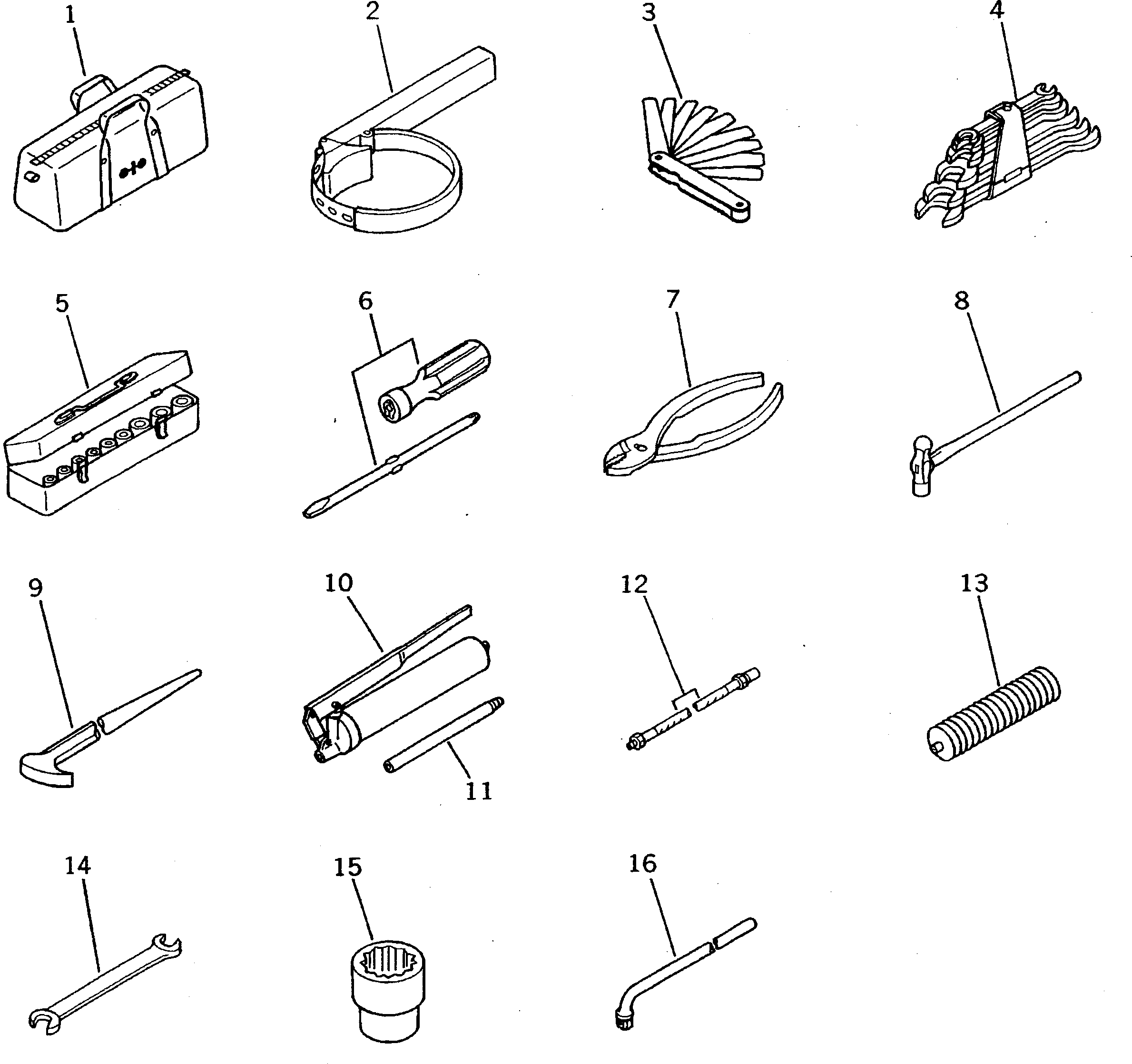TOOL GROUP (\8\20Y-98-X1001) KOMATSU