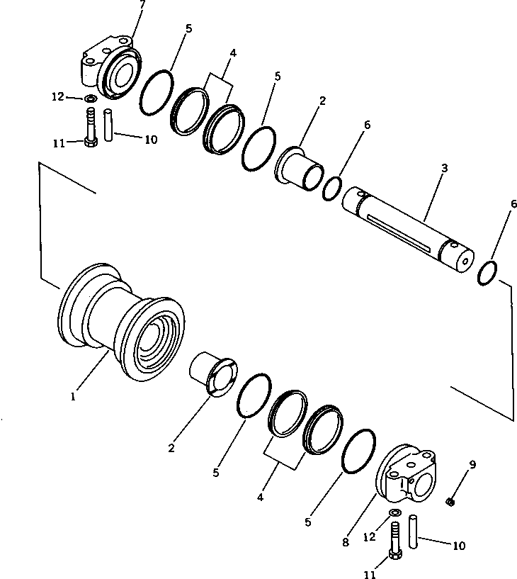 ROLLER,TRACK 207-30-56111 KOMATSU