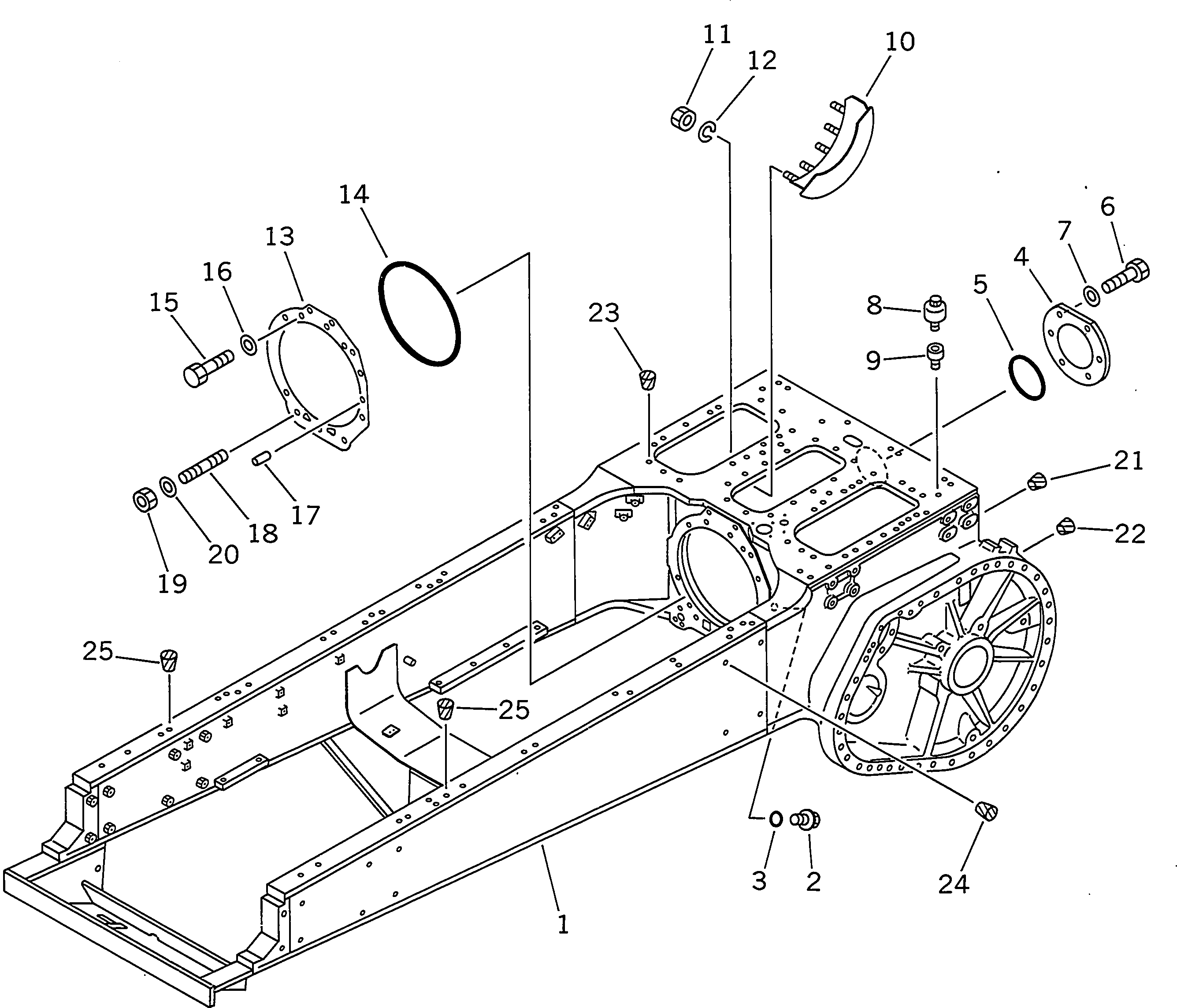 FRAME,MAIN (TBG SPEC.) 175-862-1135 KOMATSU