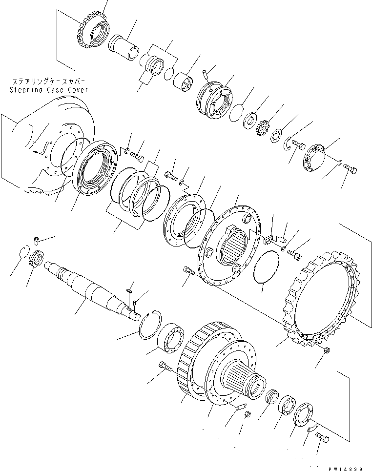HUB,SPROCKET 175-27-31384 KOMATSU