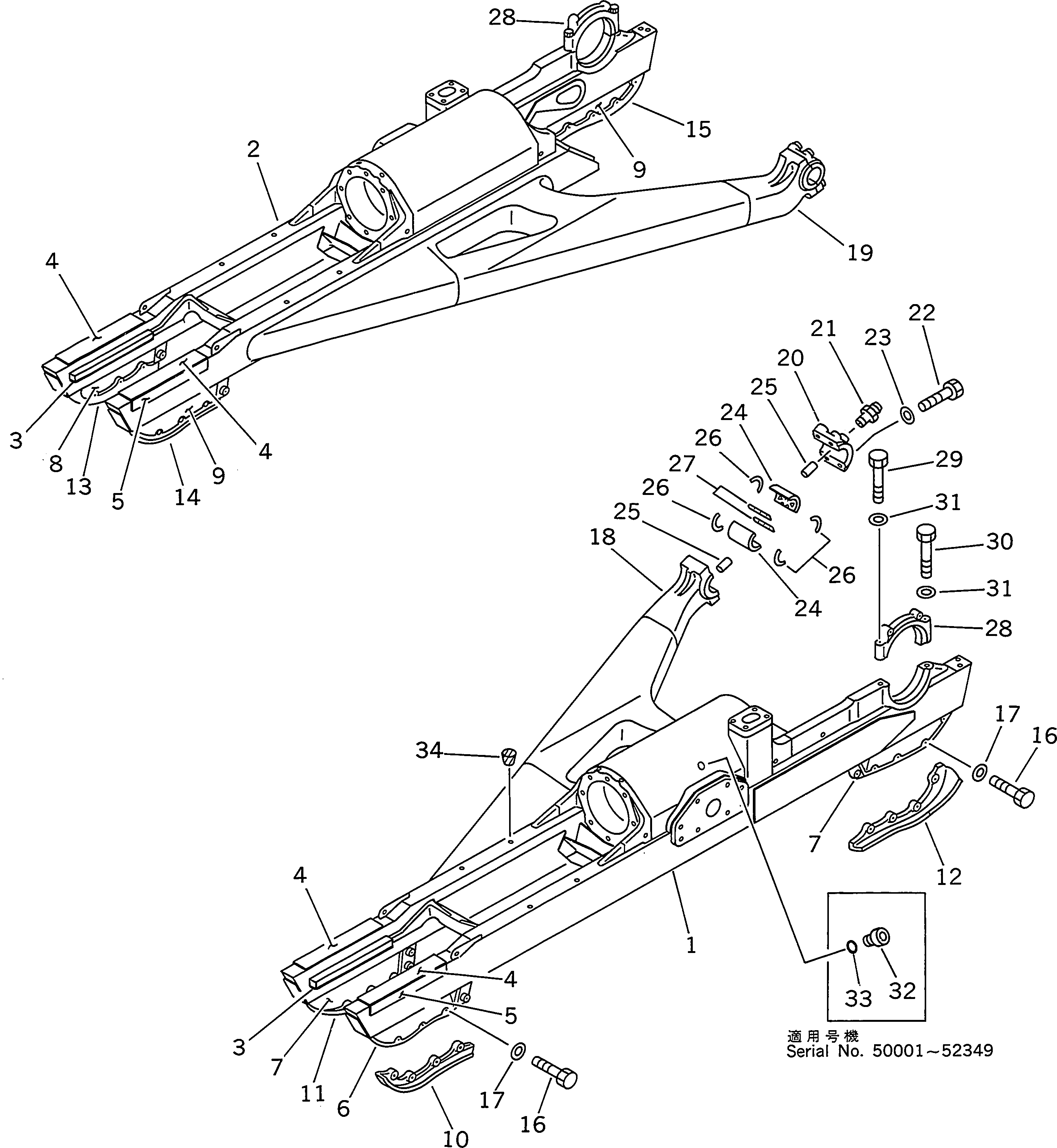 FRAME,TRACK¤ L.H. 175-30-51110 KOMATSU