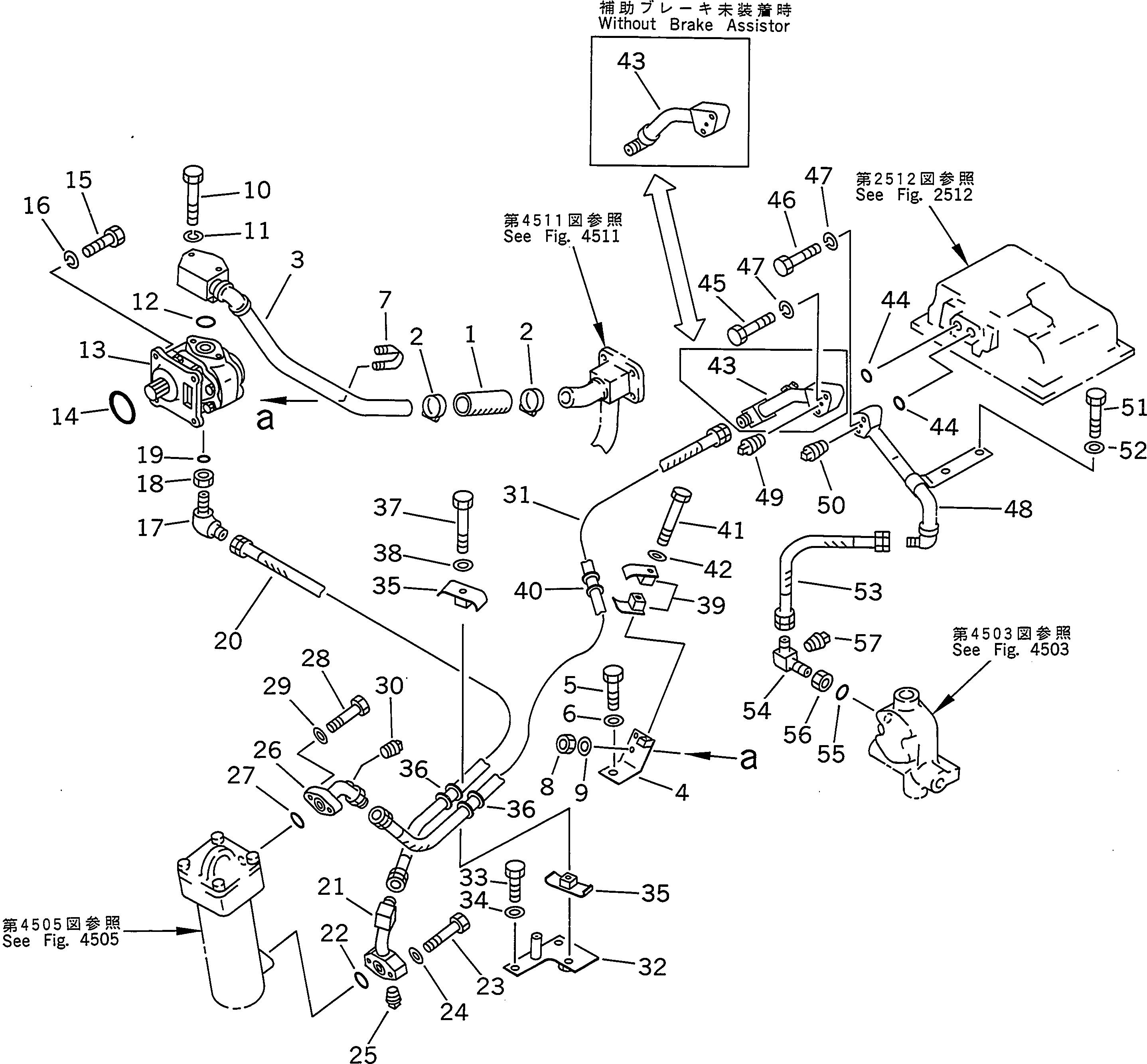TUBE,(WITHOUT BRAKE ASSISTOR) 175-49-23862 KOMATSU