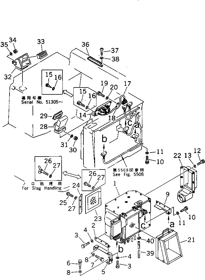 AIR CONDITIONER G. (\8\175-911-X350) KOMATSU