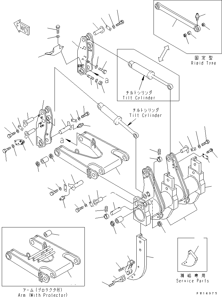 SHANK GROUP (\8\175-78-X1400) KOMATSU