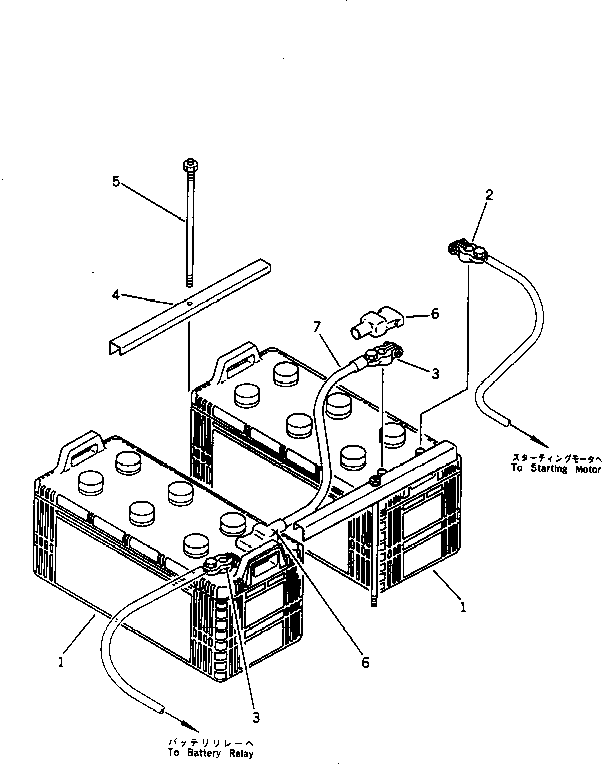 BATTERY GROUP (\8\20Y-06-X4121) KOMATSU