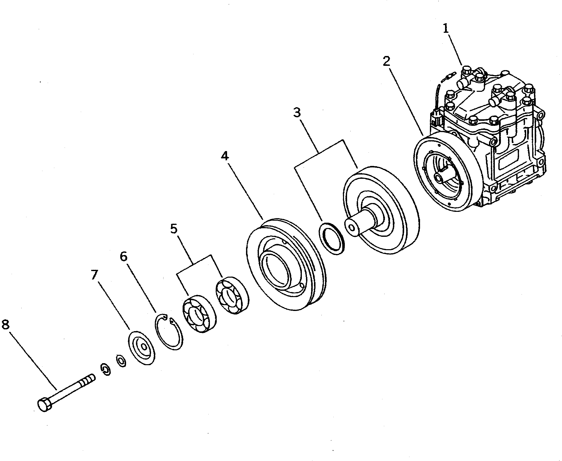 компрессор в сборе 198-911-4501 KOMATSU