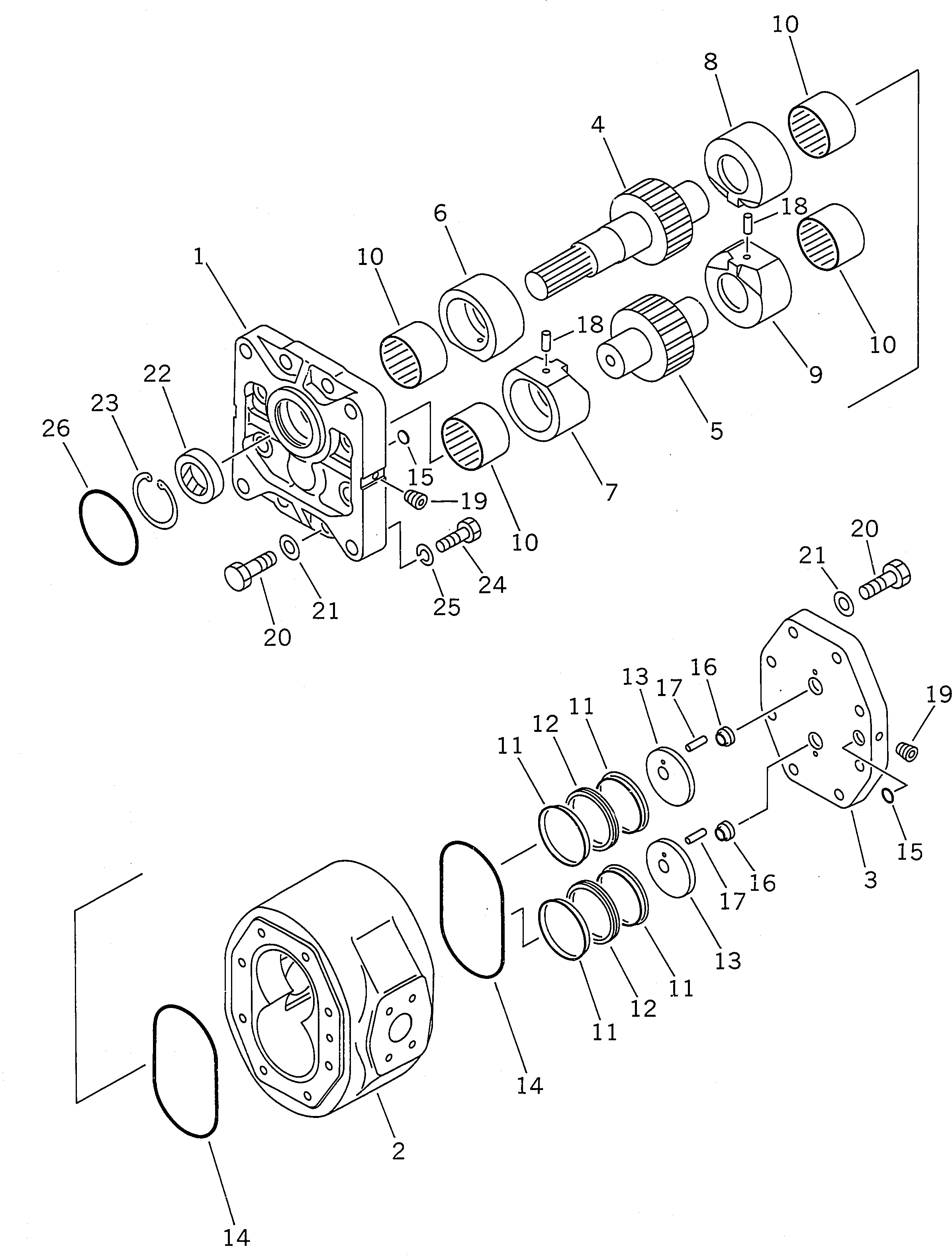 Опорное кольцо 07445-66091 KOMATSU