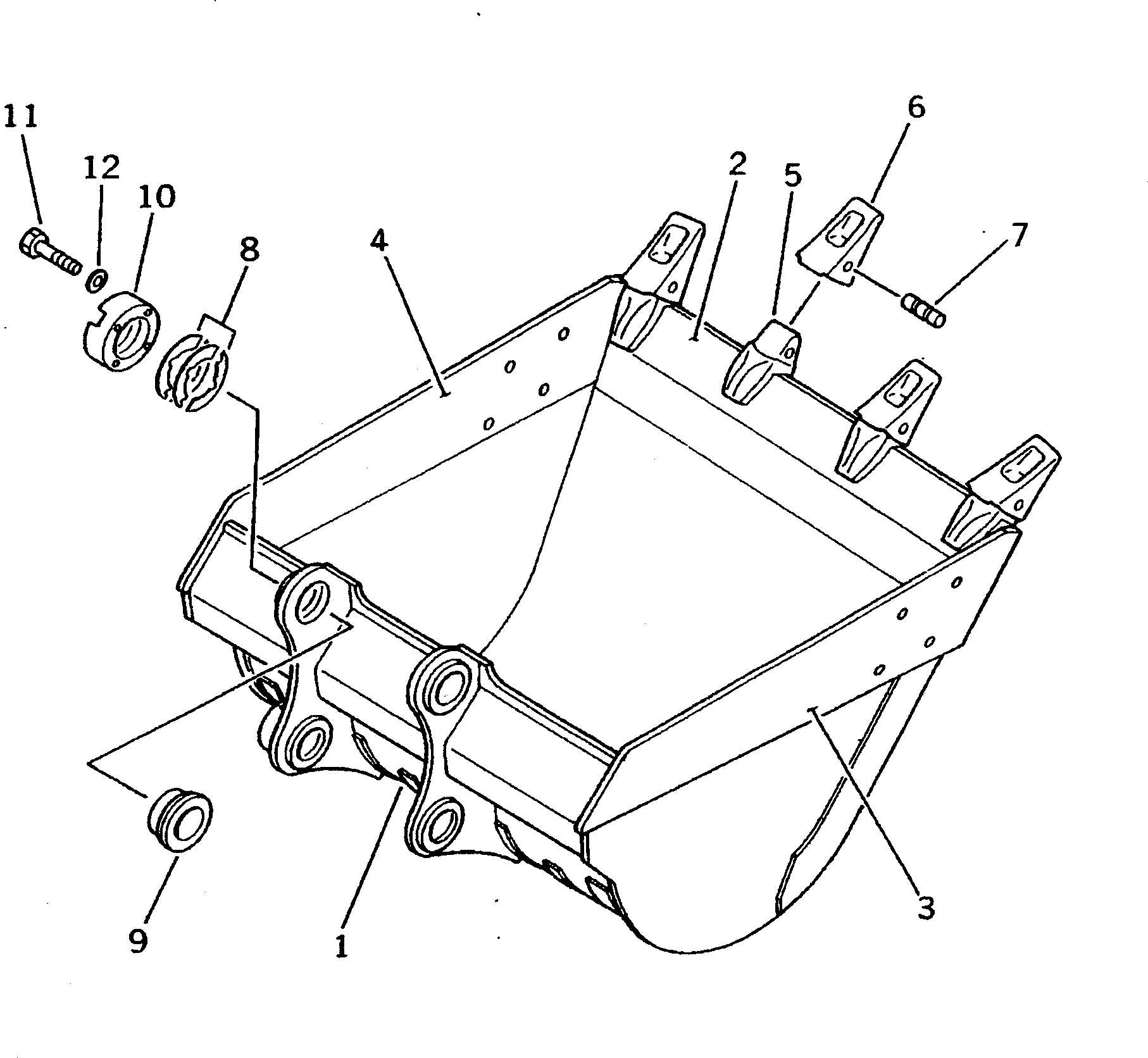 BUCKET GROUP (\8\206-70-X4131) KOMATSU