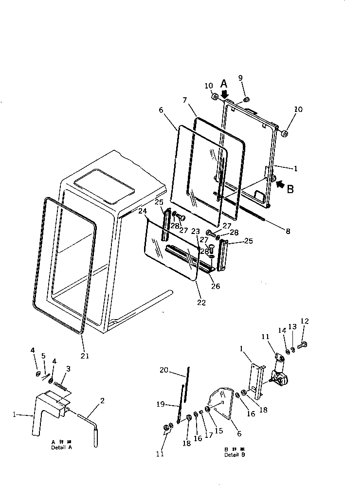 WINDOW,FRONT 209-54-51630 KOMATSU