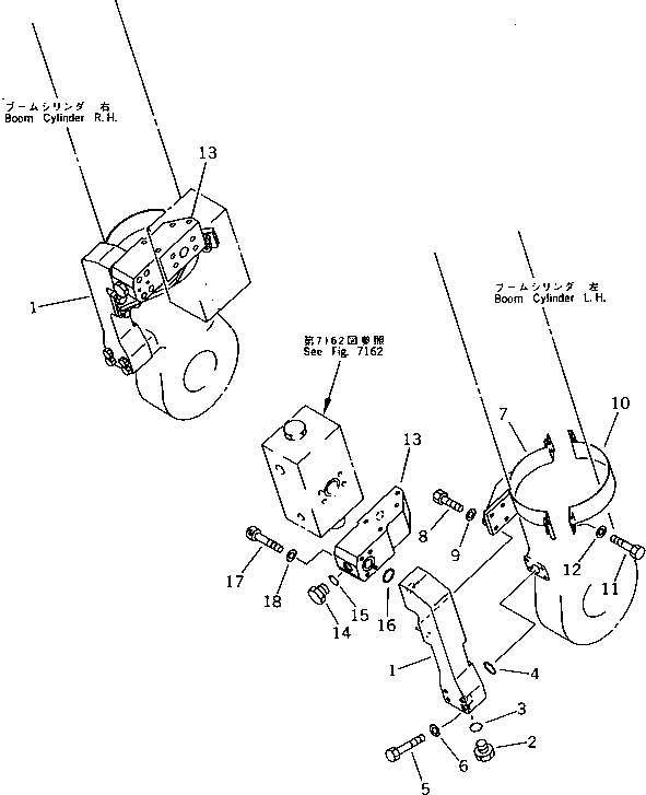 BLOCK,R.H. 209-62-59320 KOMATSU