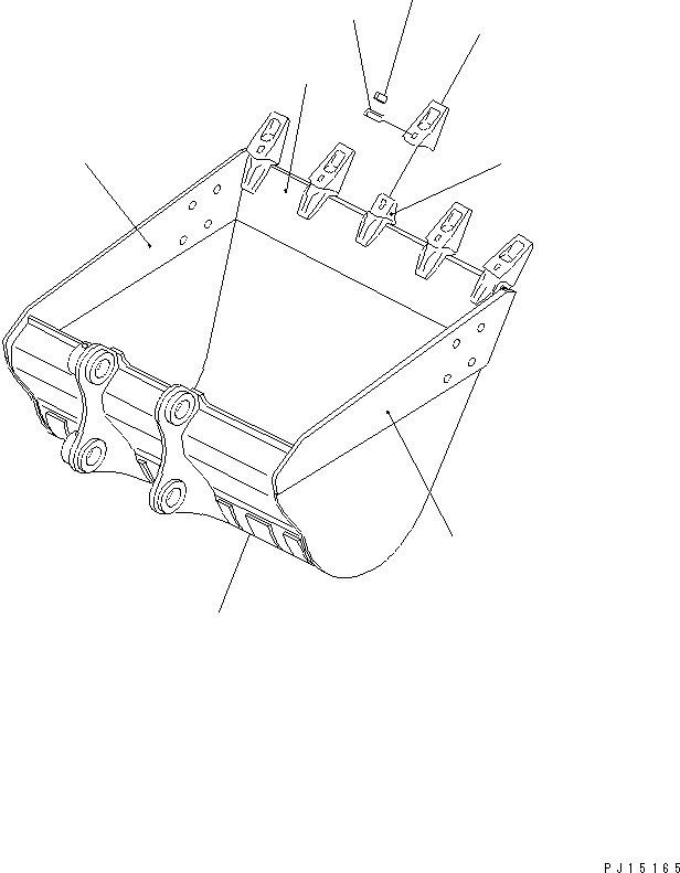 BUCKET GROUP (\8\206-920-X211) KOMATSU