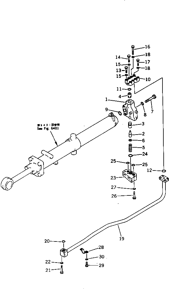 Трубка левая 175-63-13461 KOMATSU
