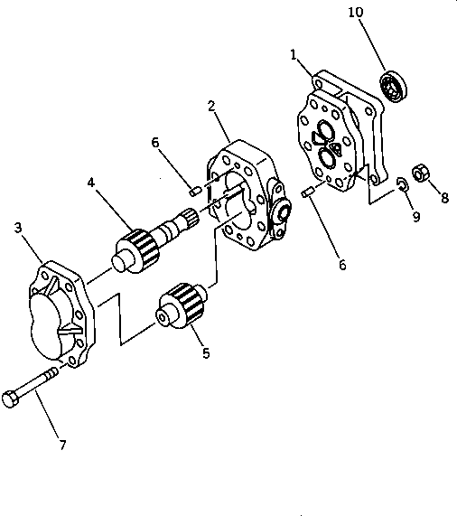 Болт 07432-11080 KOMATSU