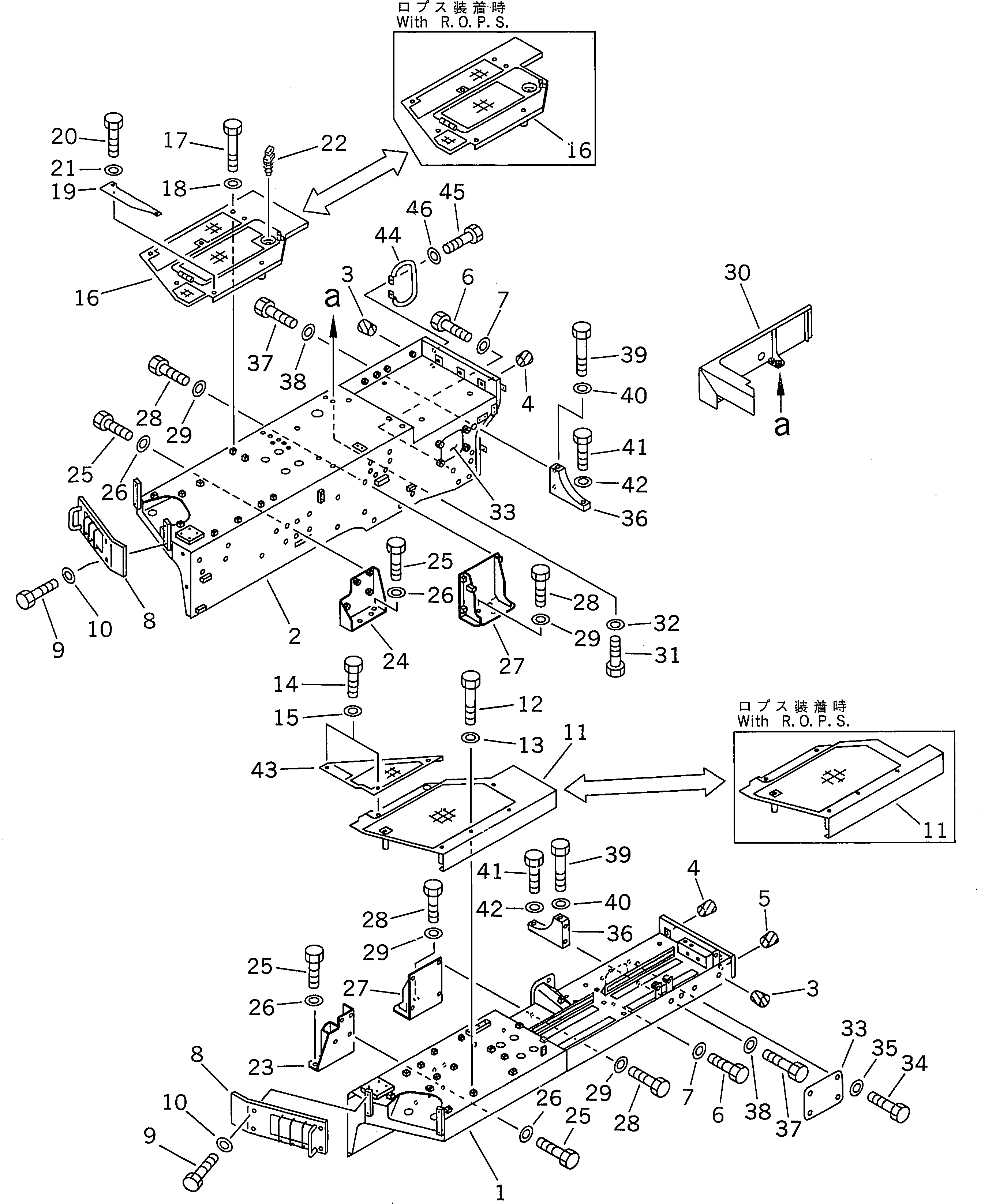 Крыло правое 154-54-41741 KOMATSU