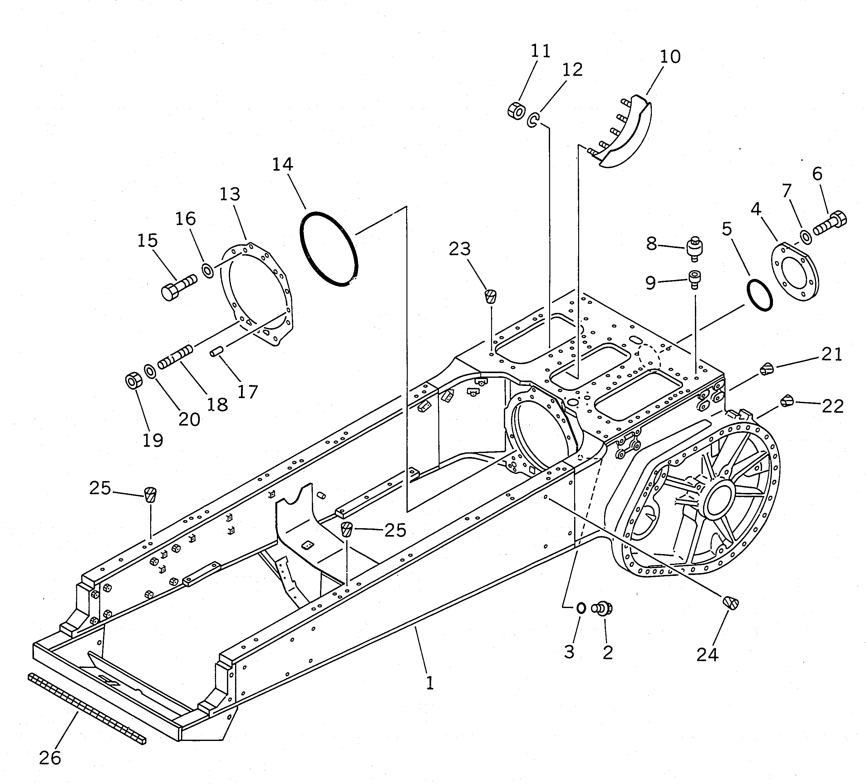 FRAME,MAIN 175-862-5200 KOMATSU