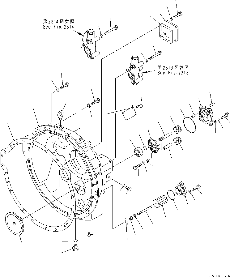 Гидротрансформатор в сборе 175-13-00300 KOMATSU