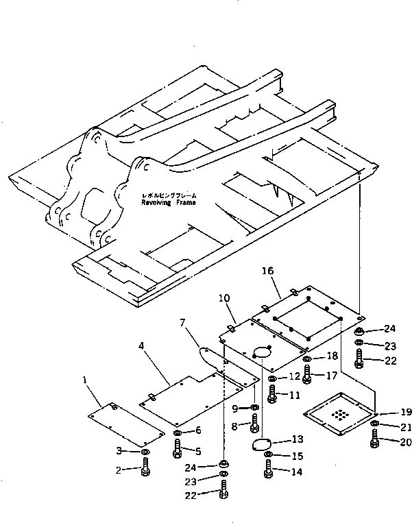 COVER GROUP (\8\206-54-X1370) KOMATSU