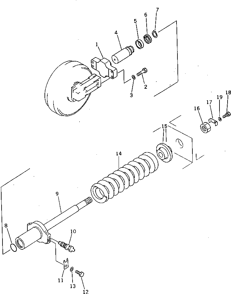CYLINDER,R.H. 208-30-34153 KOMATSU