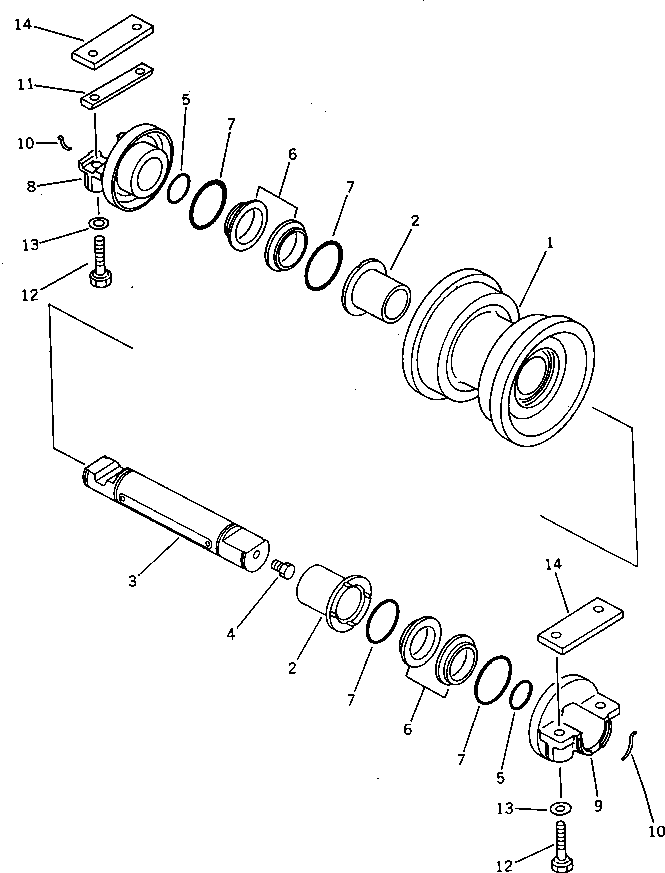 Упорное кольцо 208-30-11642 KOMATSU