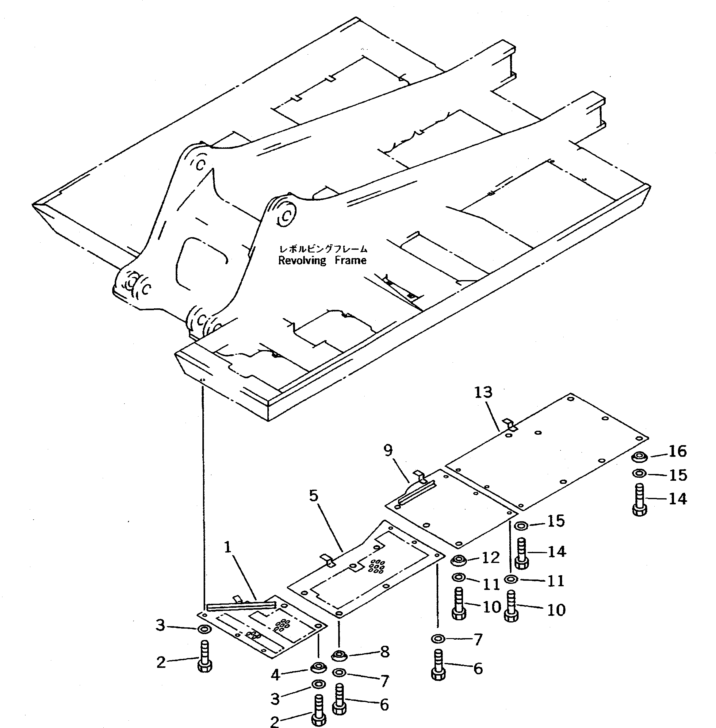 COVER GROUP,(EXCEPT JAPAN) (\8\207-54-X1530) KOMATSU