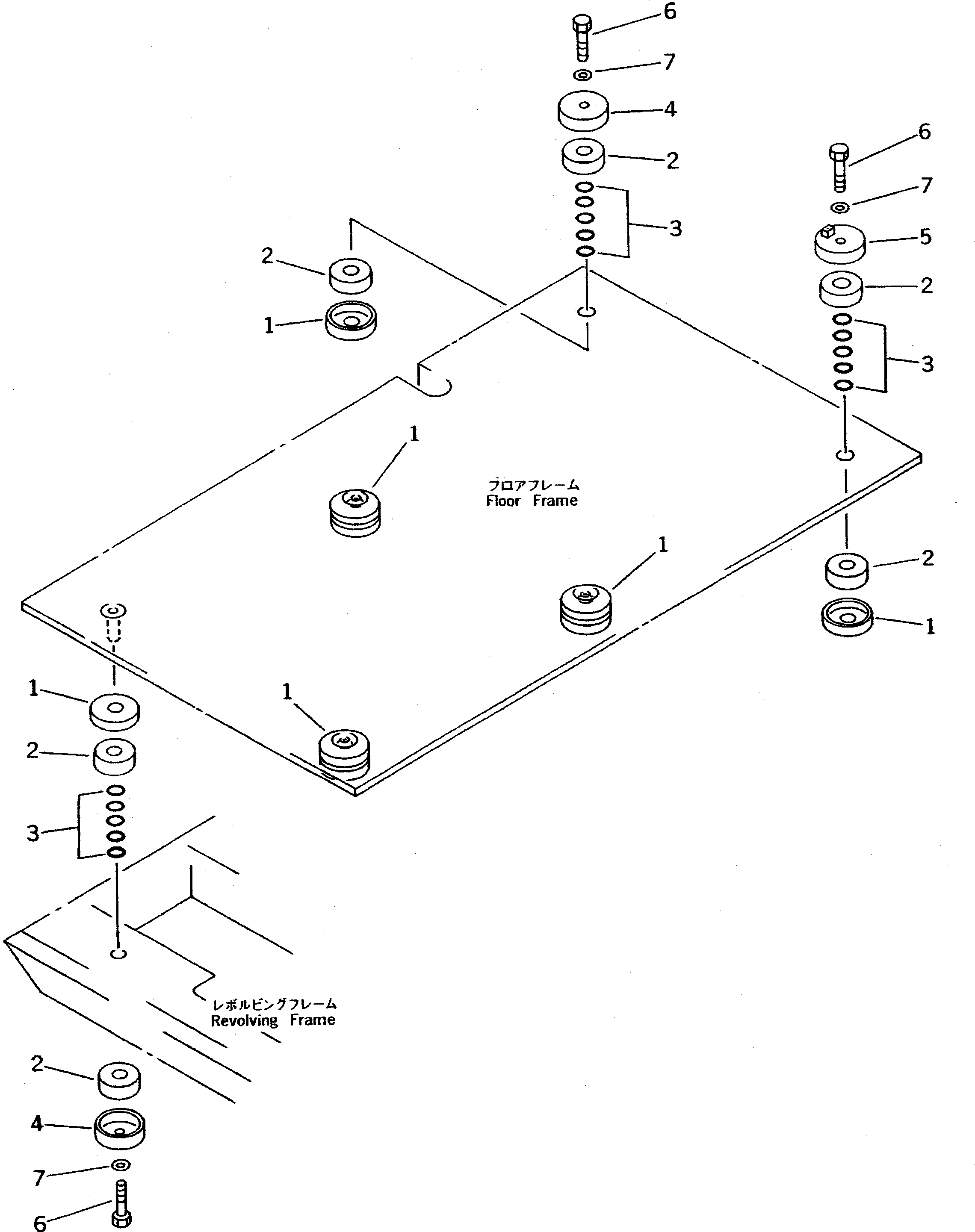 FLOOR GROUP (\8\207-54-X1740) KOMATSU