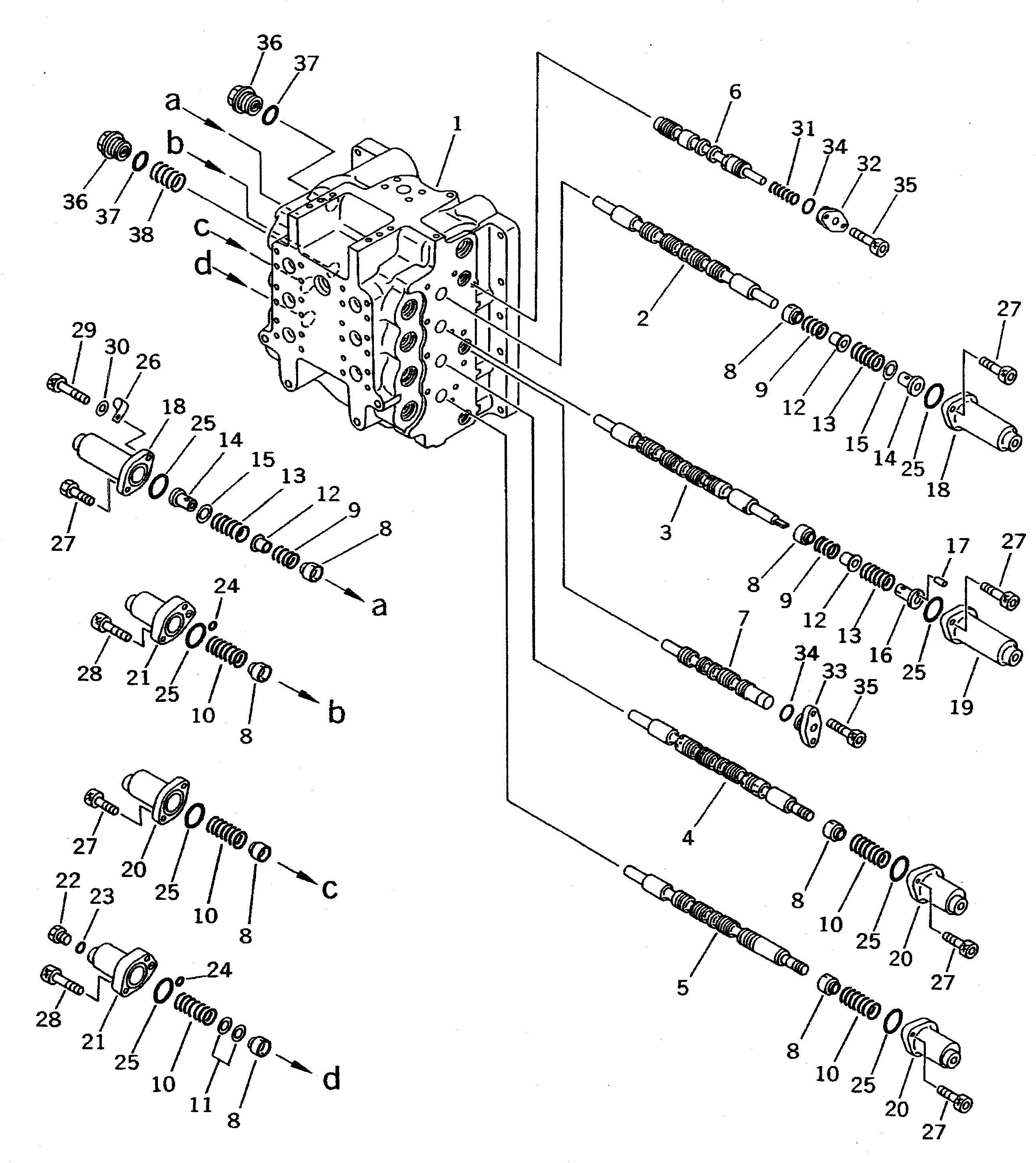 Клапан в сборе 709-94-93200 KOMATSU