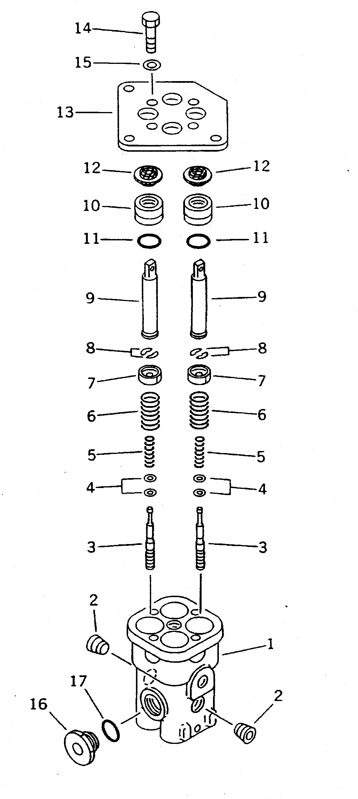 Клапан в сборе 702-16-85000 KOMATSU