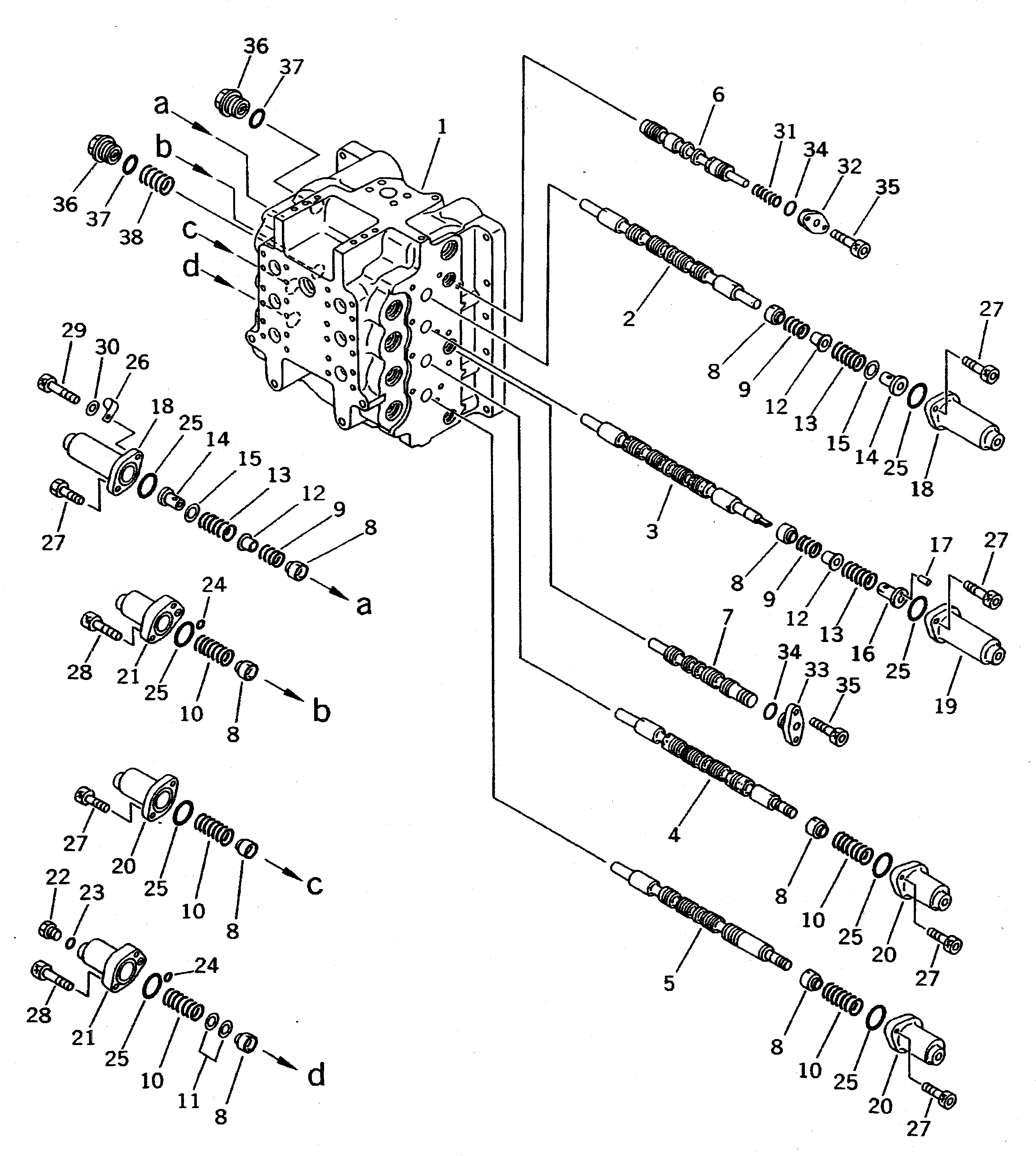 Клапан в сборе 709-94-94300 KOMATSU