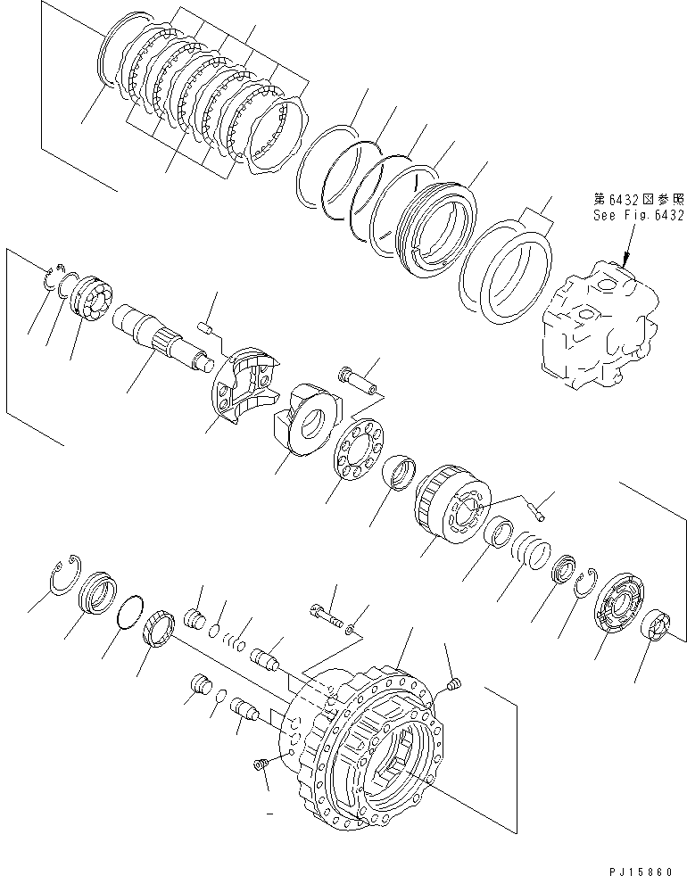 Бортовой редуктор в сборе (208-27-00121) KOMATSU
