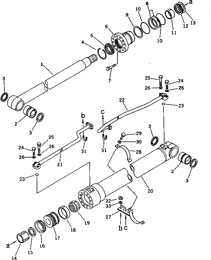 Шток поршня 206-63-59320 KOMATSU