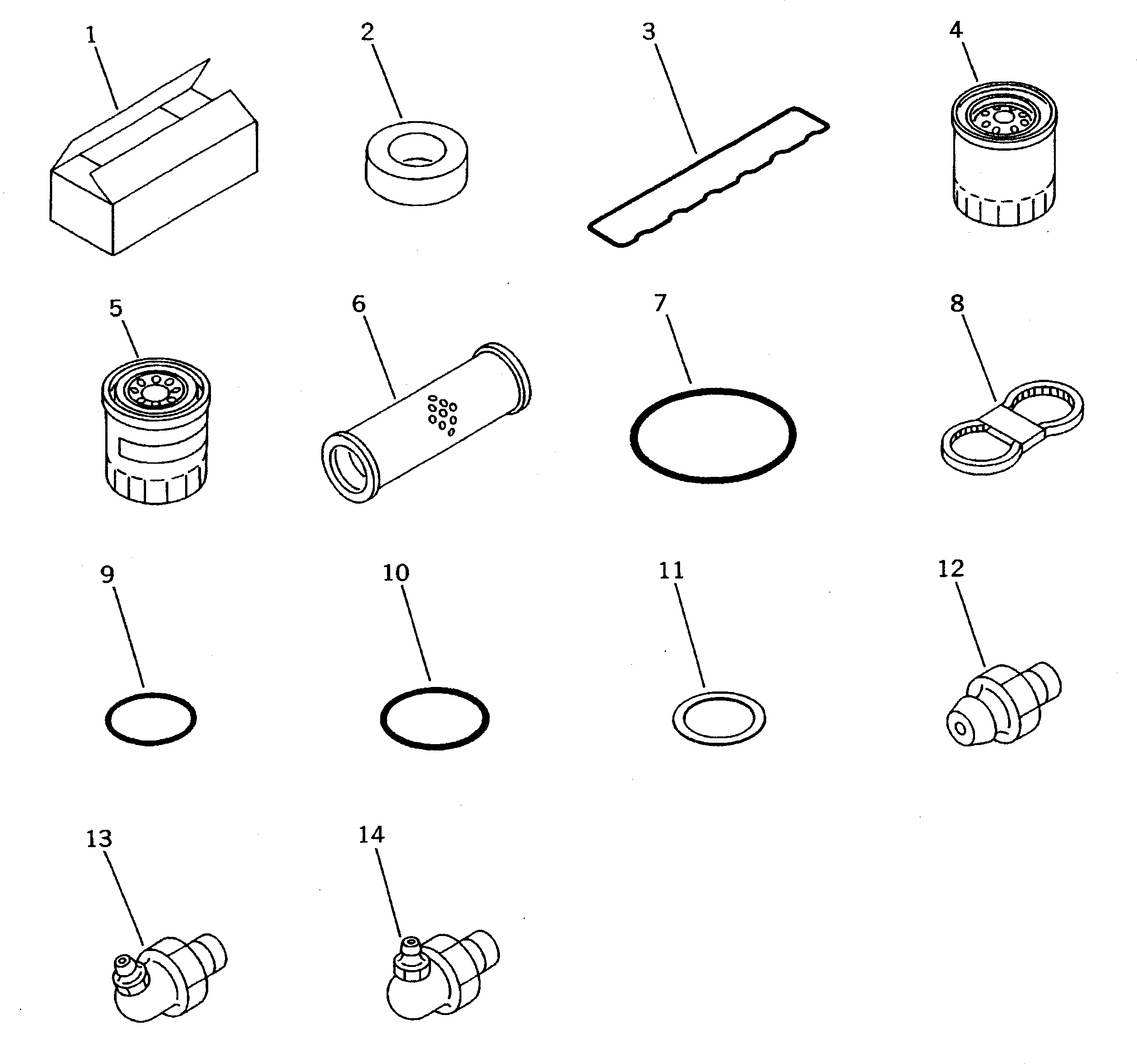 SPARE PARTS GROUP (\8\20Y-98-X1051) KOMATSU