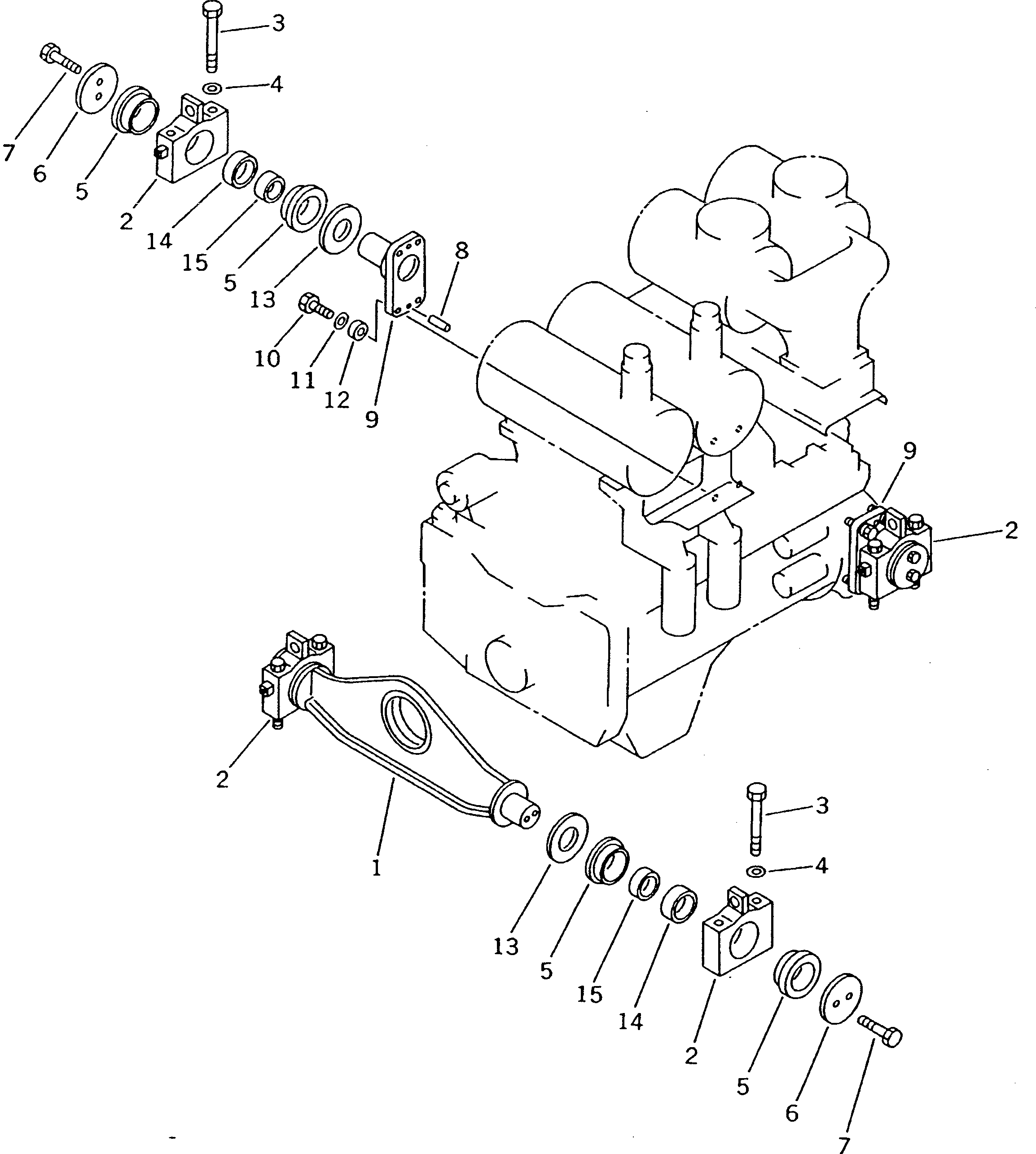 Палец 198-01-41140 KOMATSU