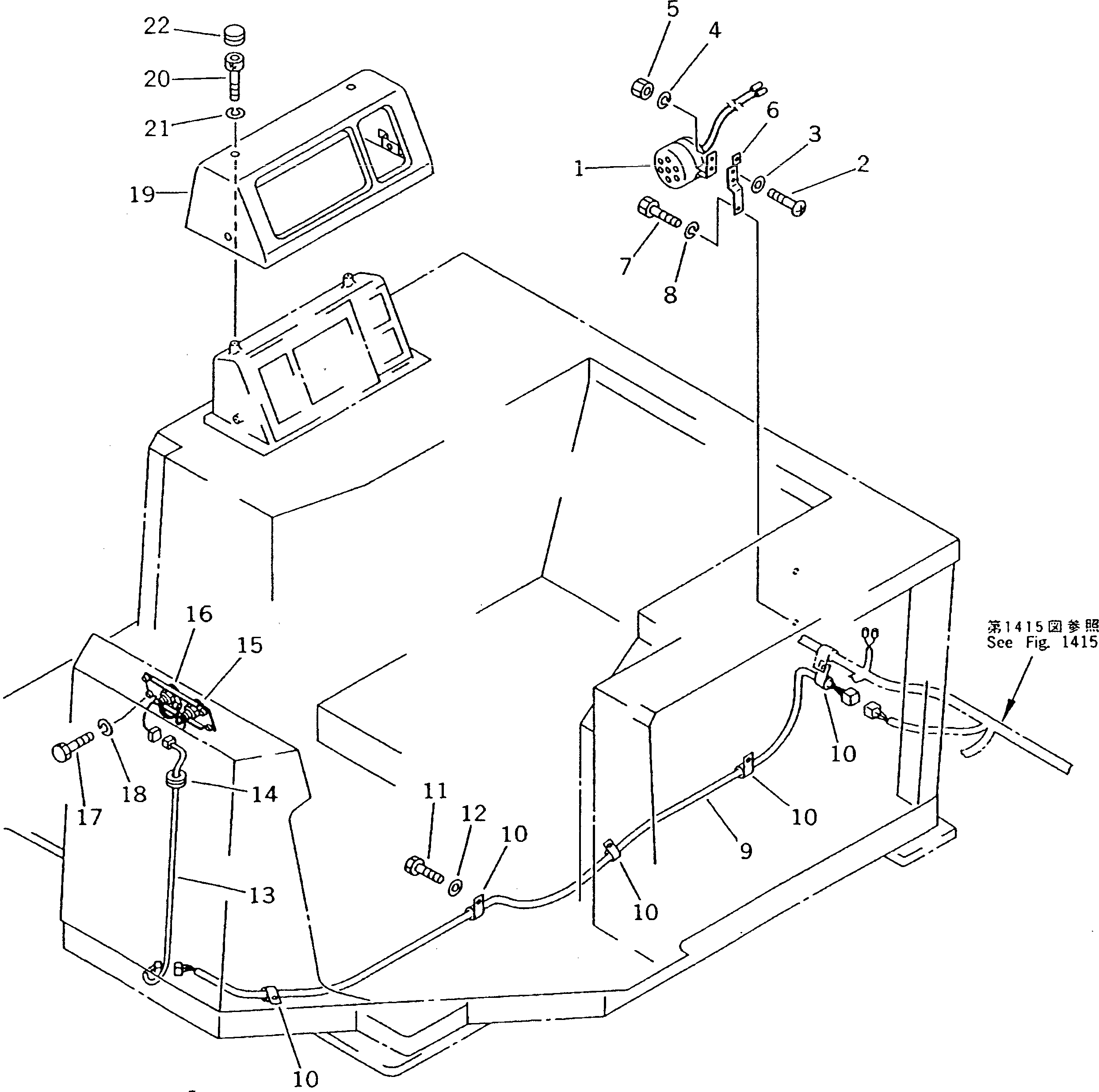 WIRING HARNESS,(WITHOUT CAB) 198-06-46470 KOMATSU