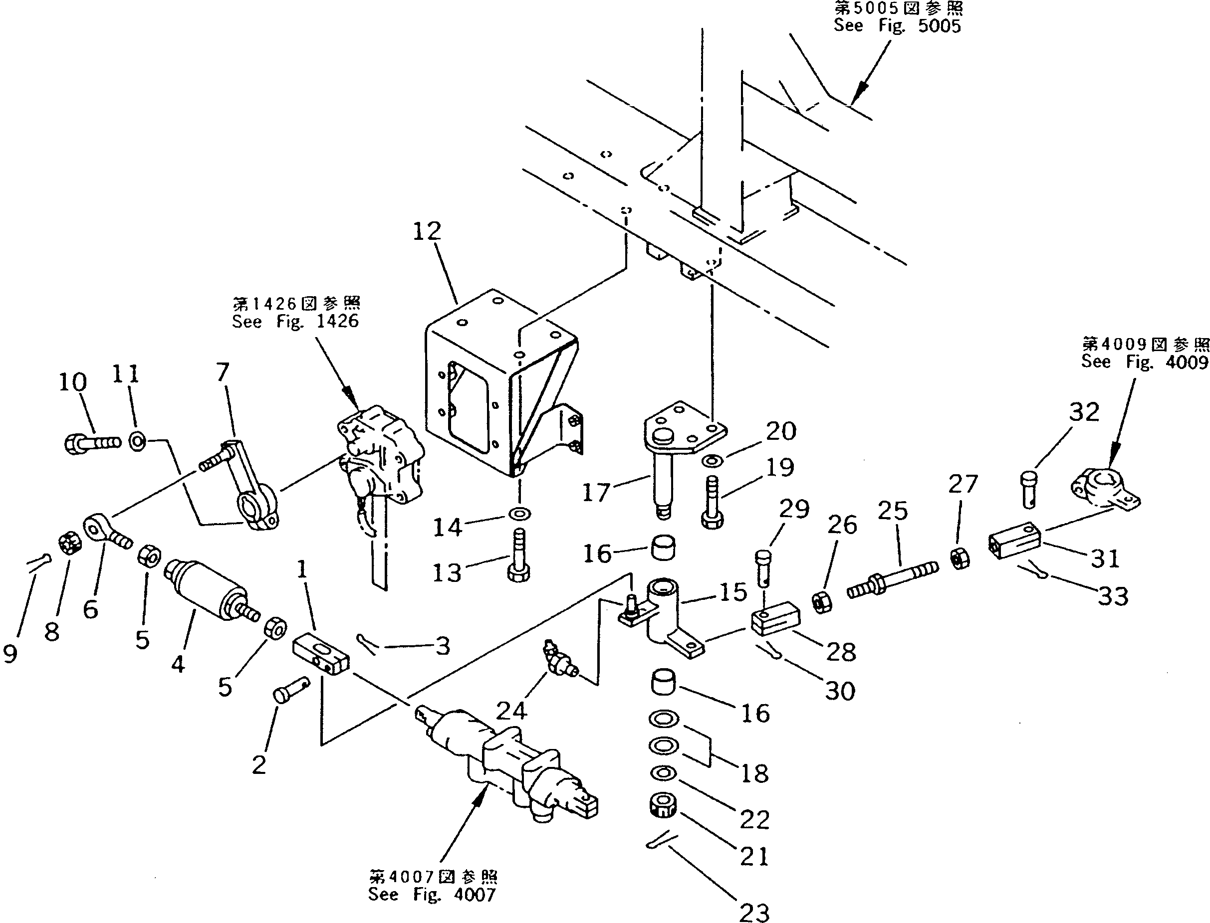 Вилка карданная 198-43-44271 KOMATSU