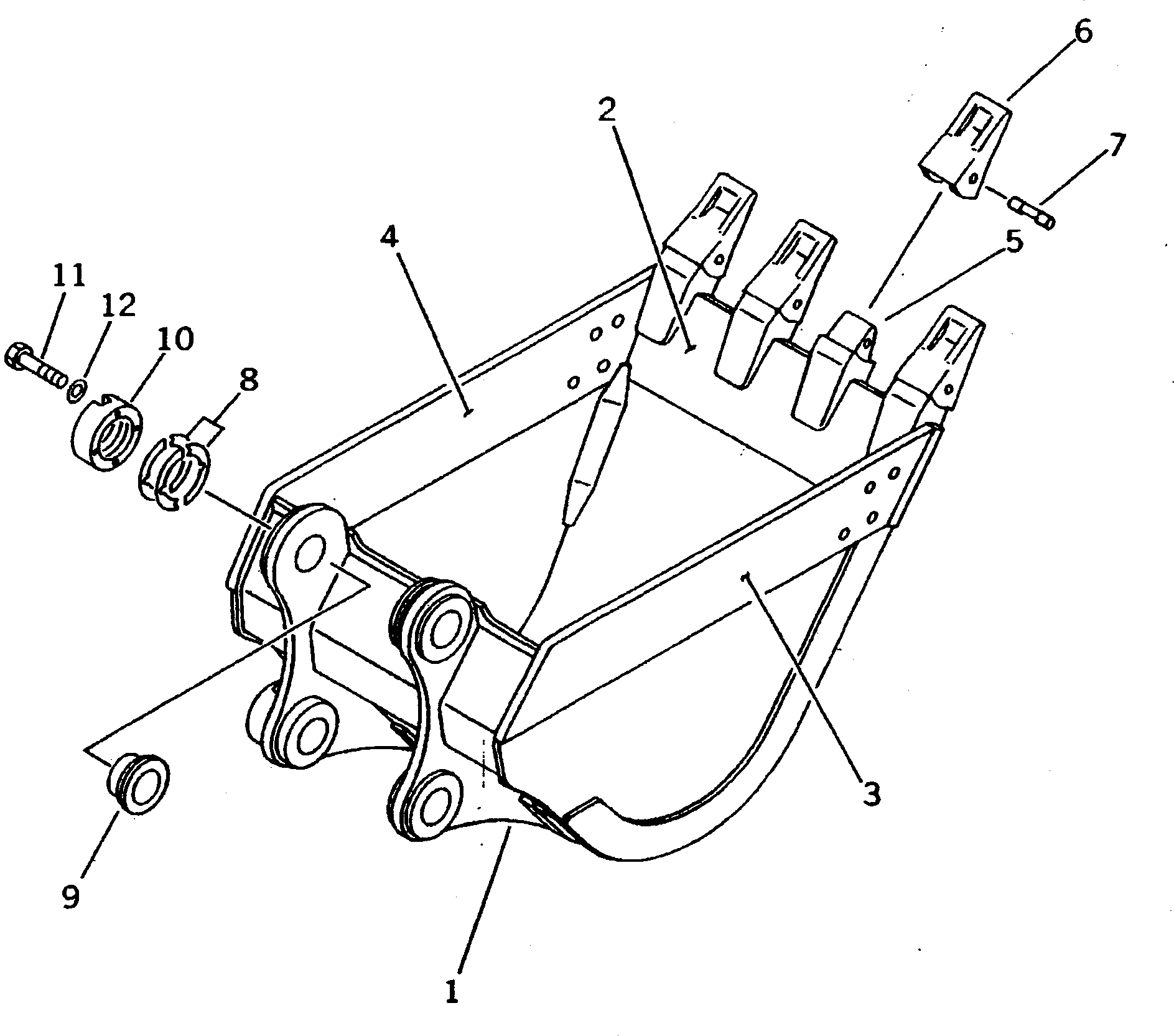 Ковш 206-939-5510 KOMATSU