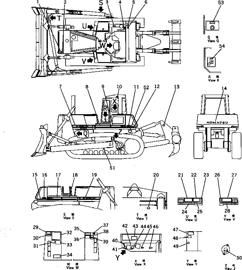 PLATE, CAUTION,AUTO PRIMMING SYSTEM 6128-82-4170 KOMATSU