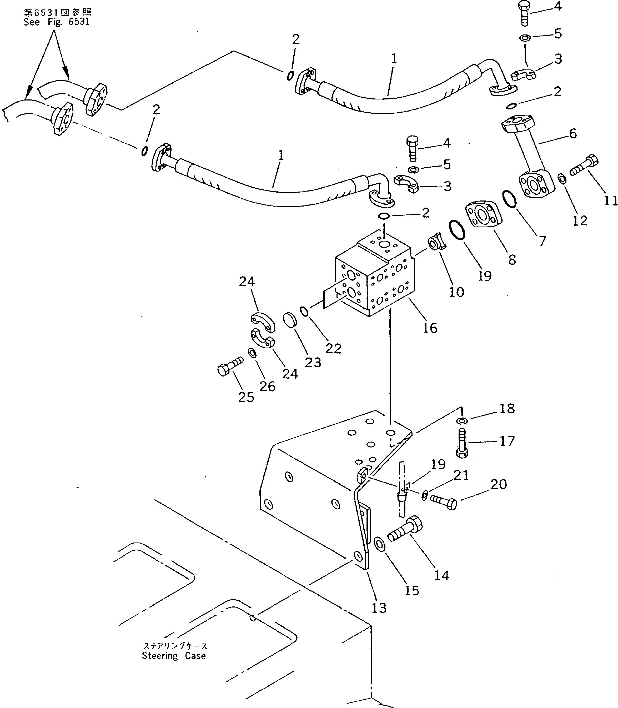 PIPING GROUP (\8\15A-78-2210) KOMATSU