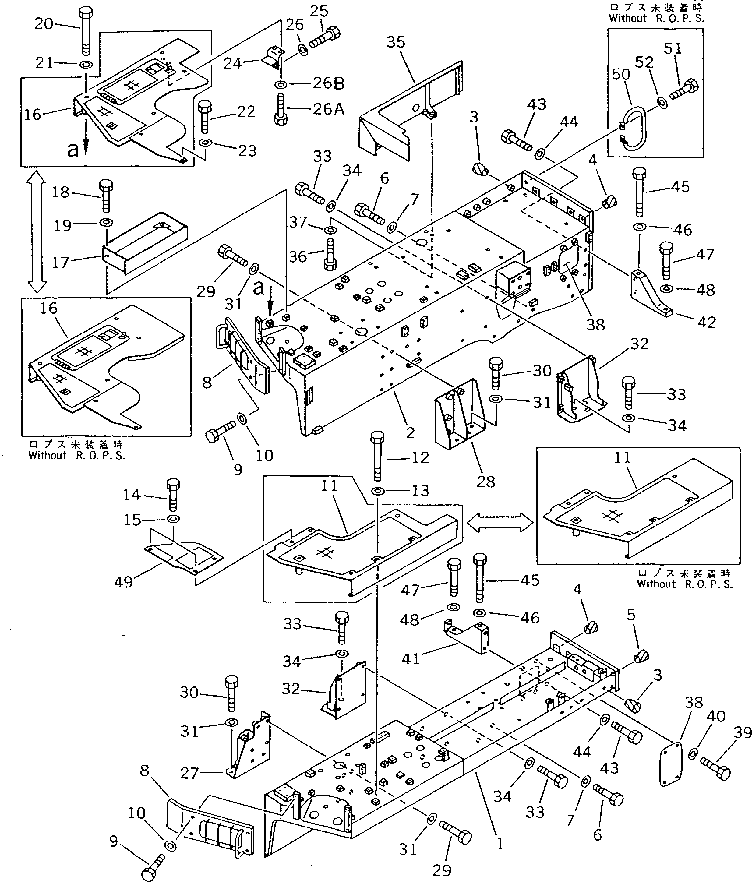 Крыло левое 15A-54-12112 KOMATSU