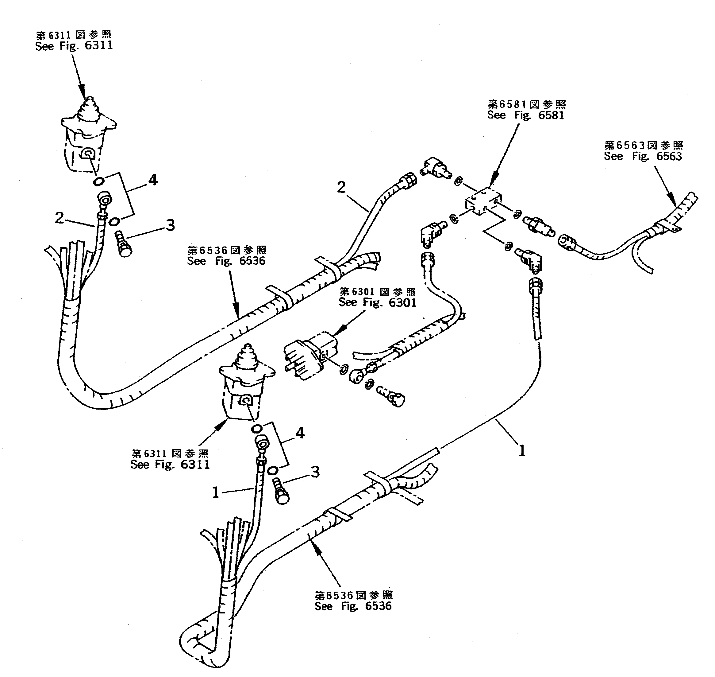 HOSE,(RED) 207-62-56240 KOMATSU