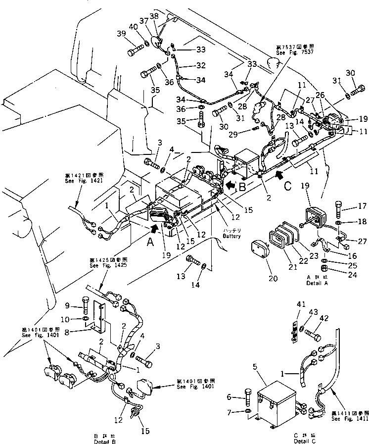 Жгут проводов 195-06-46210 KOMATSU
