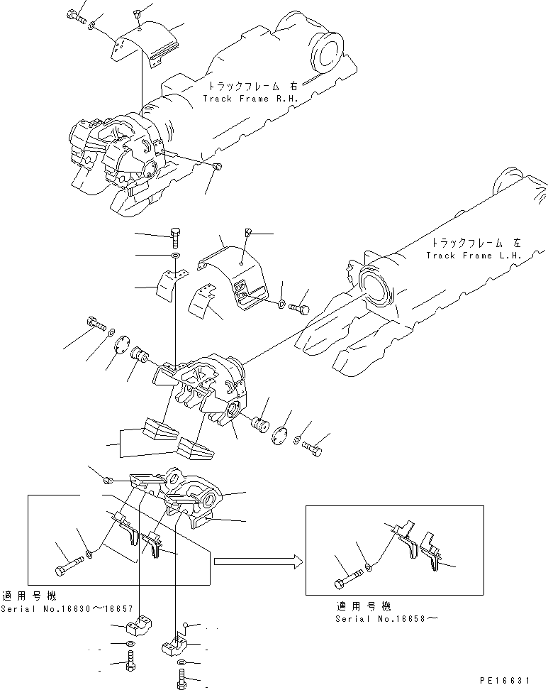 Балансирная тележка 195-30-51541 KOMATSU