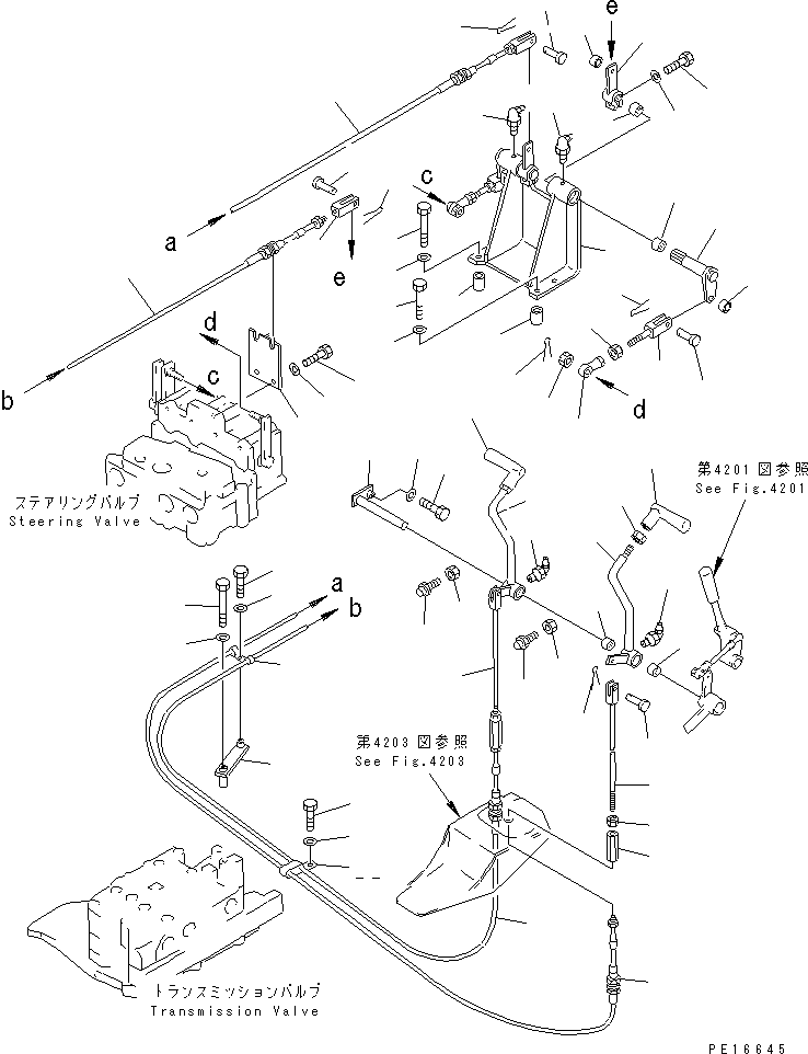 CABLE,(B) 195-43-43510 KOMATSU